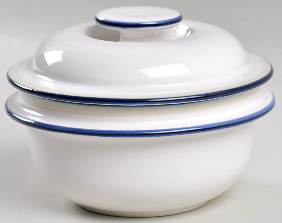 Blue Glow Round Covered Butter by Mikasa-1