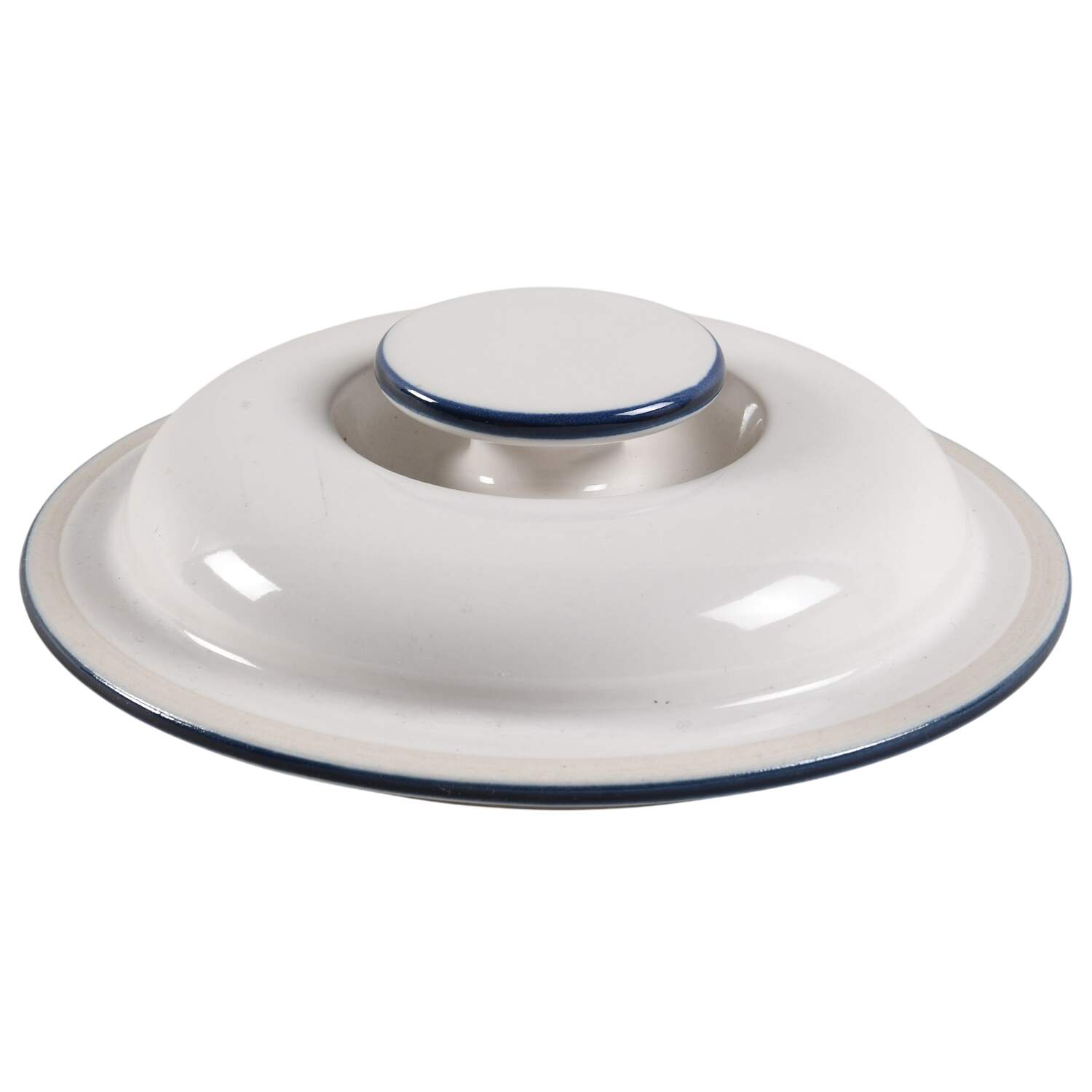 Blue Glow Lid for Gravy Boat by Mikasa-1