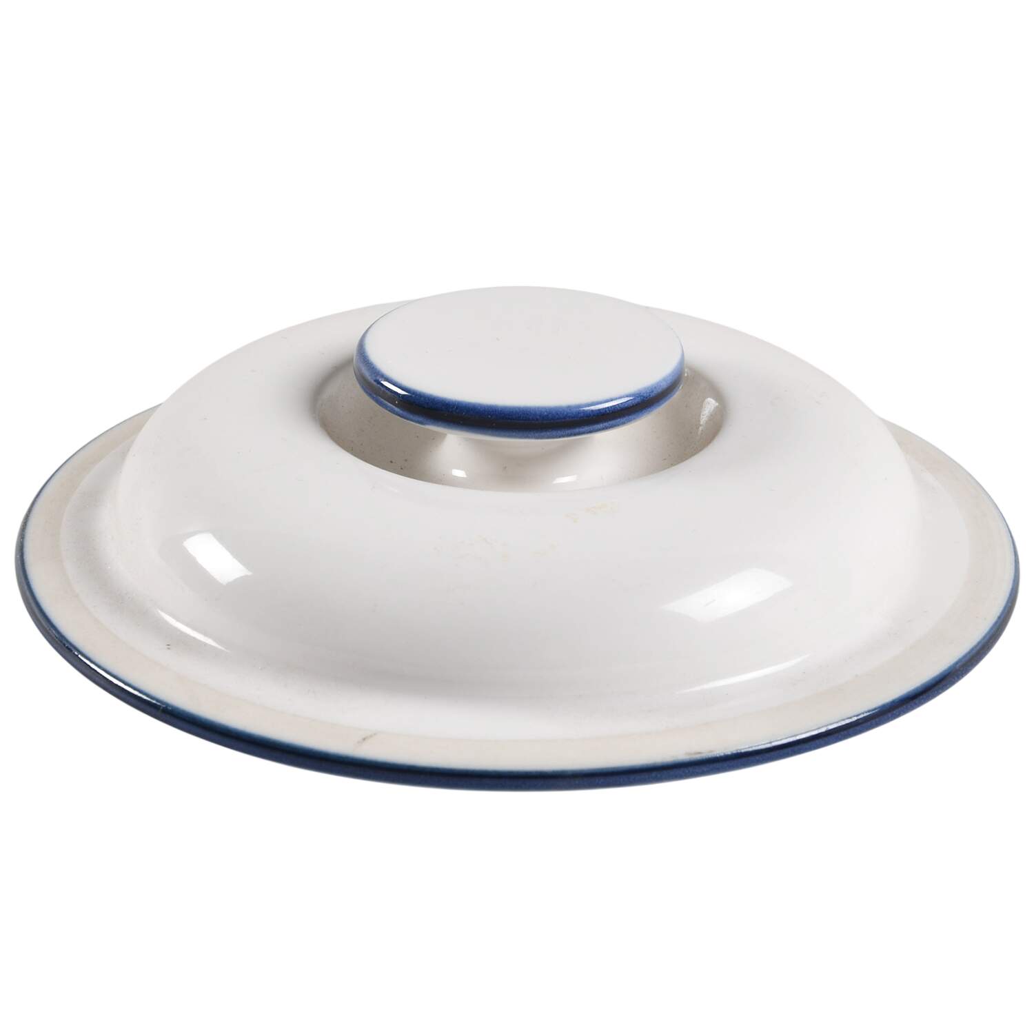 Blue Glow Lid for Round Butter by Mikasa-1