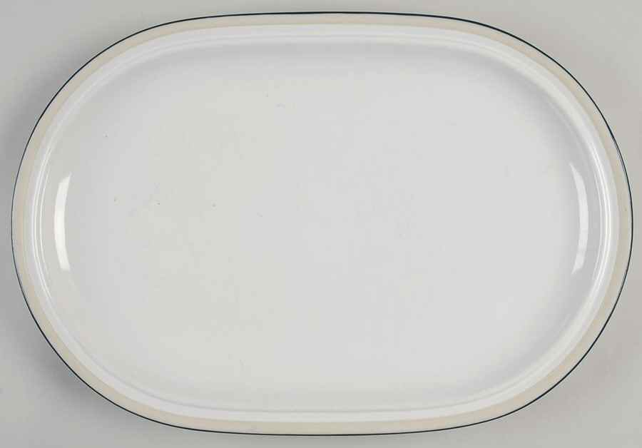 Blue Glow 15" Oval Serving Platter by Mikasa-1