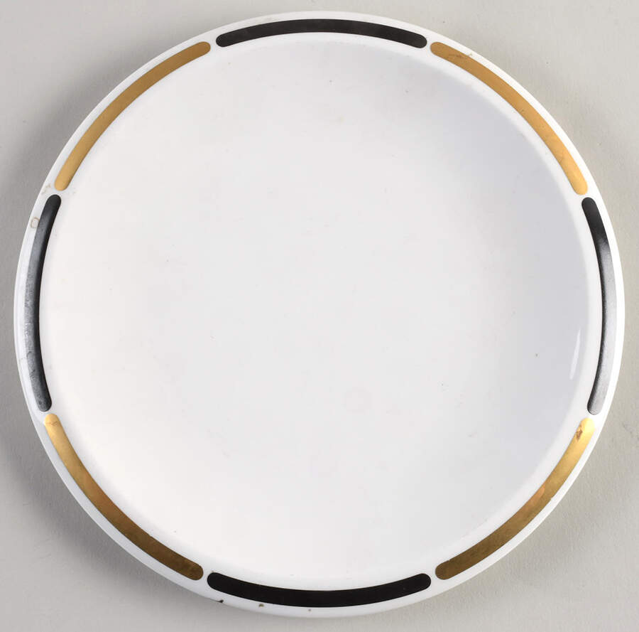 Black & Gold Salad Plate by Mikasa-1