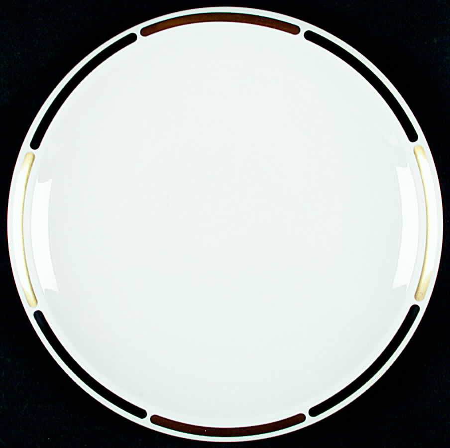 Black & Gold Dinner Plate by Mikasa-1