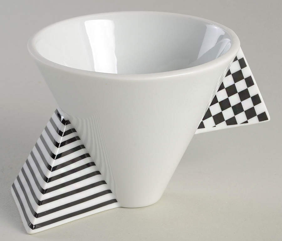 Black Graphics Flat Cup by Mikasa-1