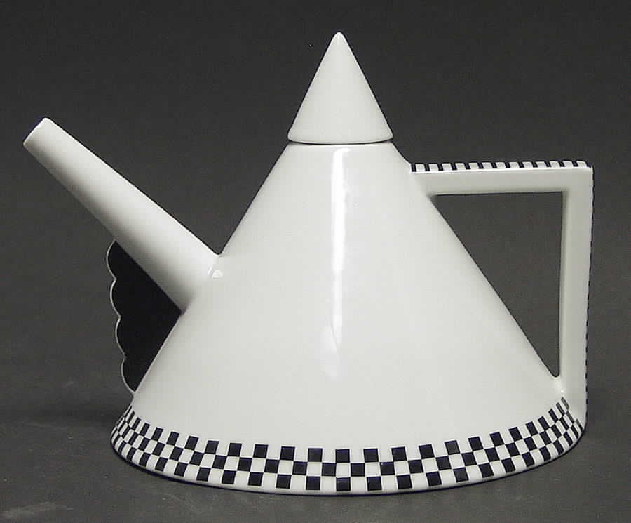 Black Graphics Teapot No Lid by Mikasa-1