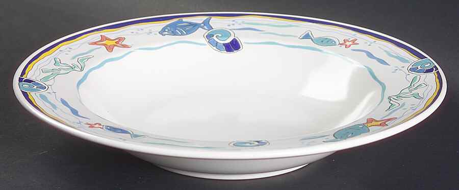 Blue Hawaii Large Rim Soup Bowl by Mikasa-1