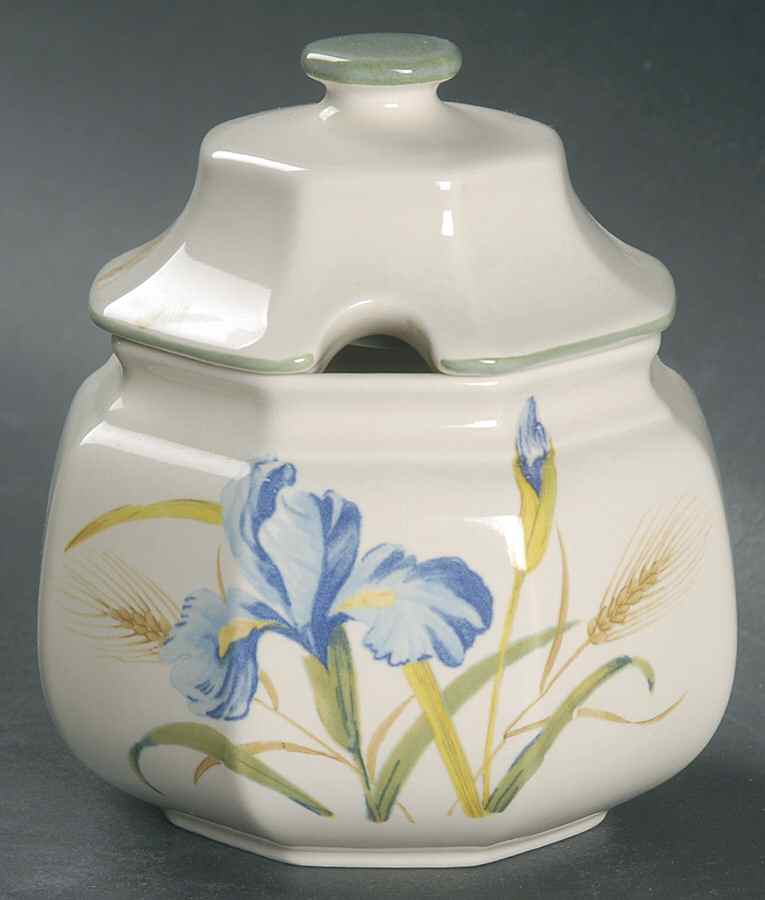 Blue Iris Sugar Bowl & Lid by Mikasa-1