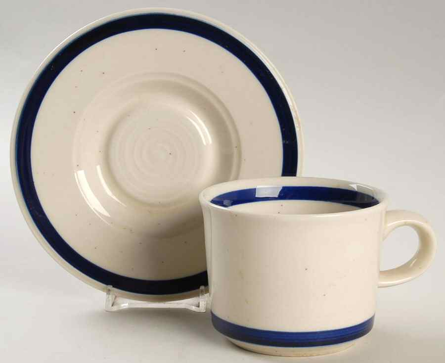 Blue Knights Flat Cup & Saucer Set by Mikasa-1