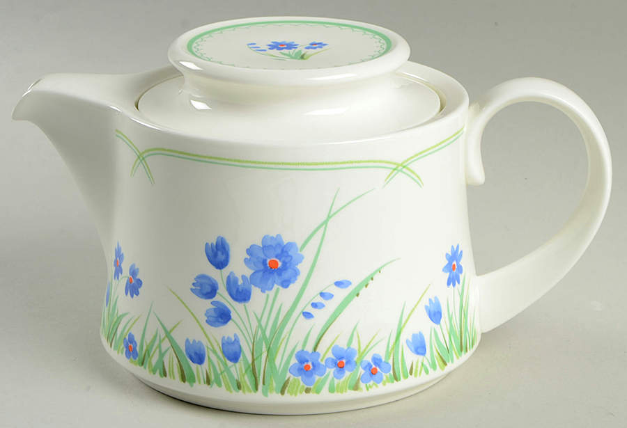 Blue Mist Teapot & Lid by Mikasa-1