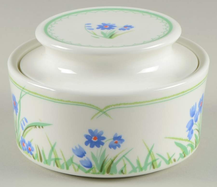 Blue Mist Sugar Bowl & Lid by Mikasa-1
