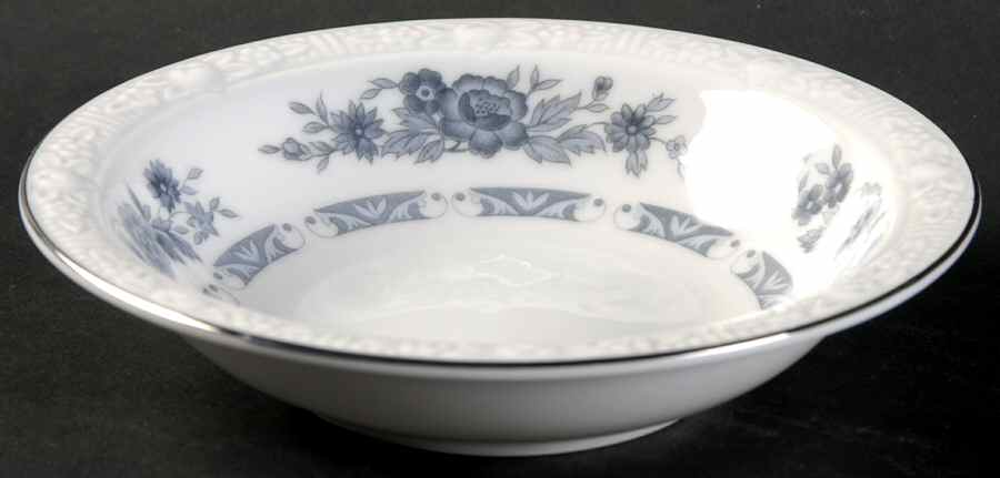 Blue Peony Rim Fruit/Dessert (Sauce) Bowl by Mikasa-1