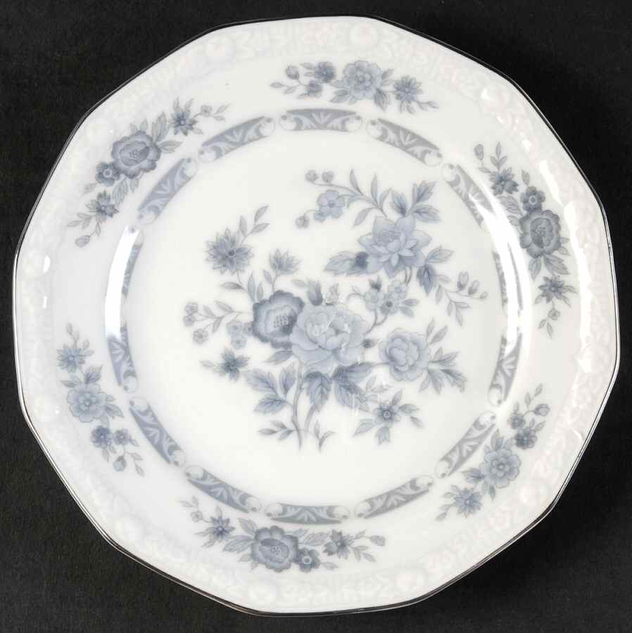 Blue Peony Bread & Butter Plate by Mikasa-1