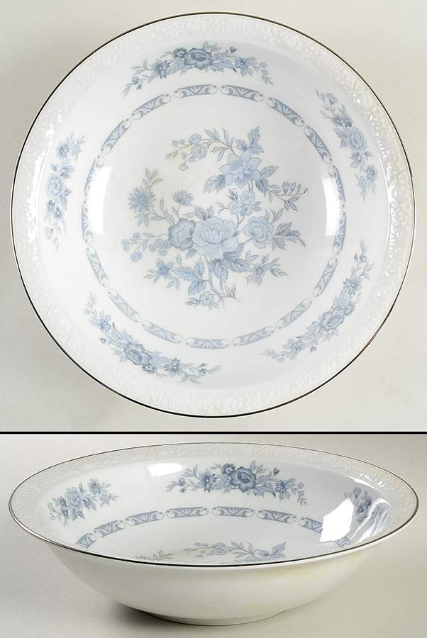 Blue Peony 9" Round Vegetable Bowl by Mikasa-1