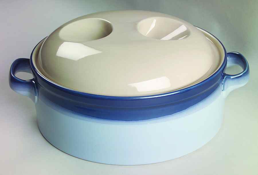 Blue Reef 2.5 Qt Round Covered Casserole by Mikasa-1