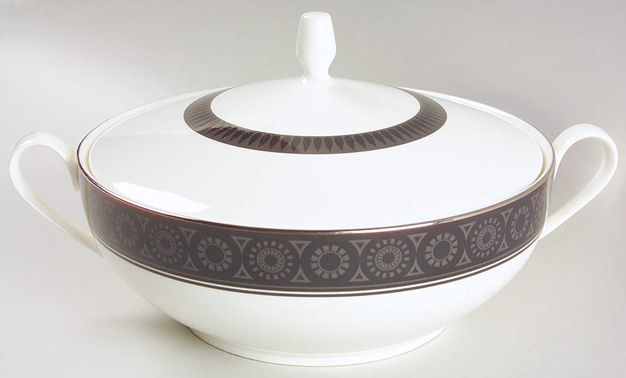 Black Sapphire Round Covered Vegetable by Mikasa-1