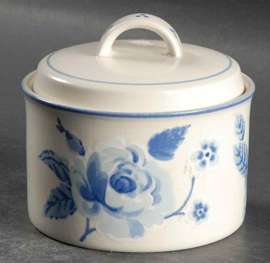 Blue Sonata Sugar Bowl & Lid by Mikasa-1