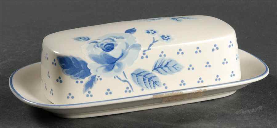 Blue Sonata 1/4 Lb Covered Butter by Mikasa-1