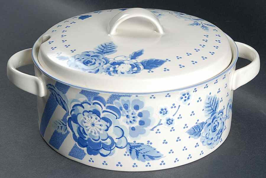 Blue Sonata Tureen &  Lid by Mikasa-1