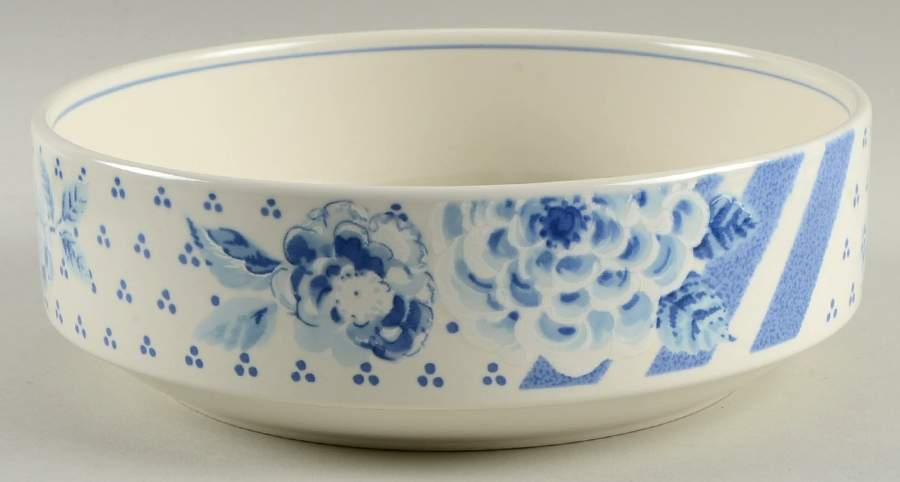 Blue Sonata 8" Round Vegetable Bowl by Mikasa-1