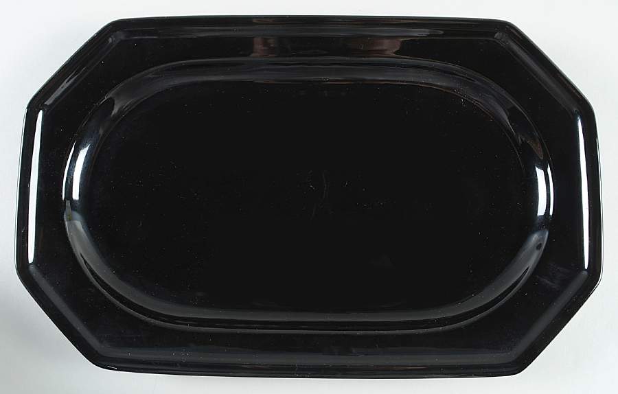 Black Tea 15" Oval Serving Platter by Mikasa-1
