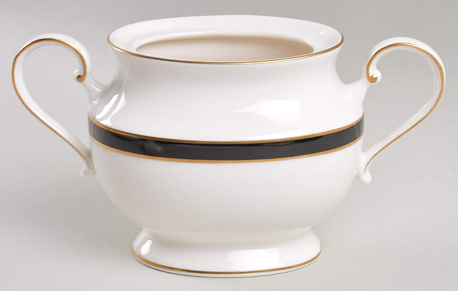 Black Tie Sugar Bowl No Lid by Mikasa-1