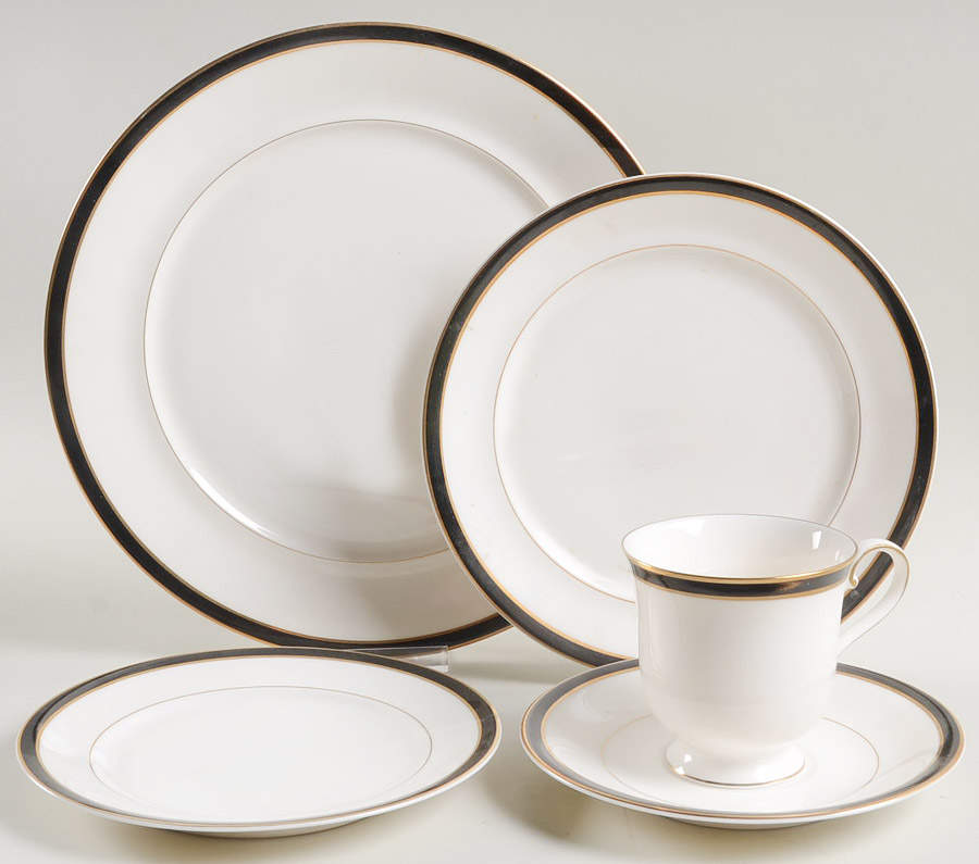 Black Tie 5 Piece Place Setting by Mikasa-1