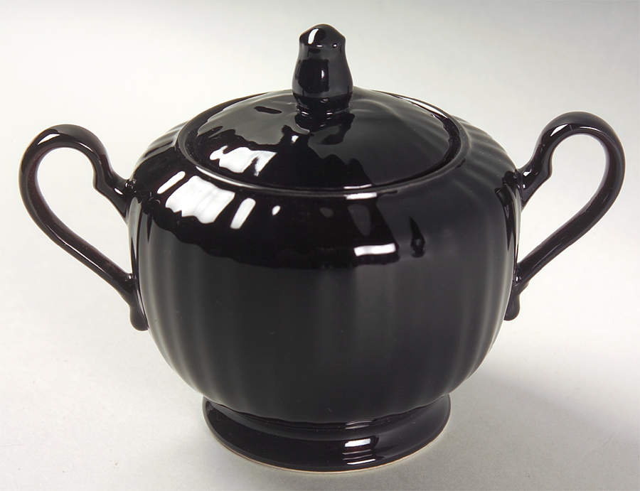 Black Tulip Sugar Bowl & Lid by Mikasa-1