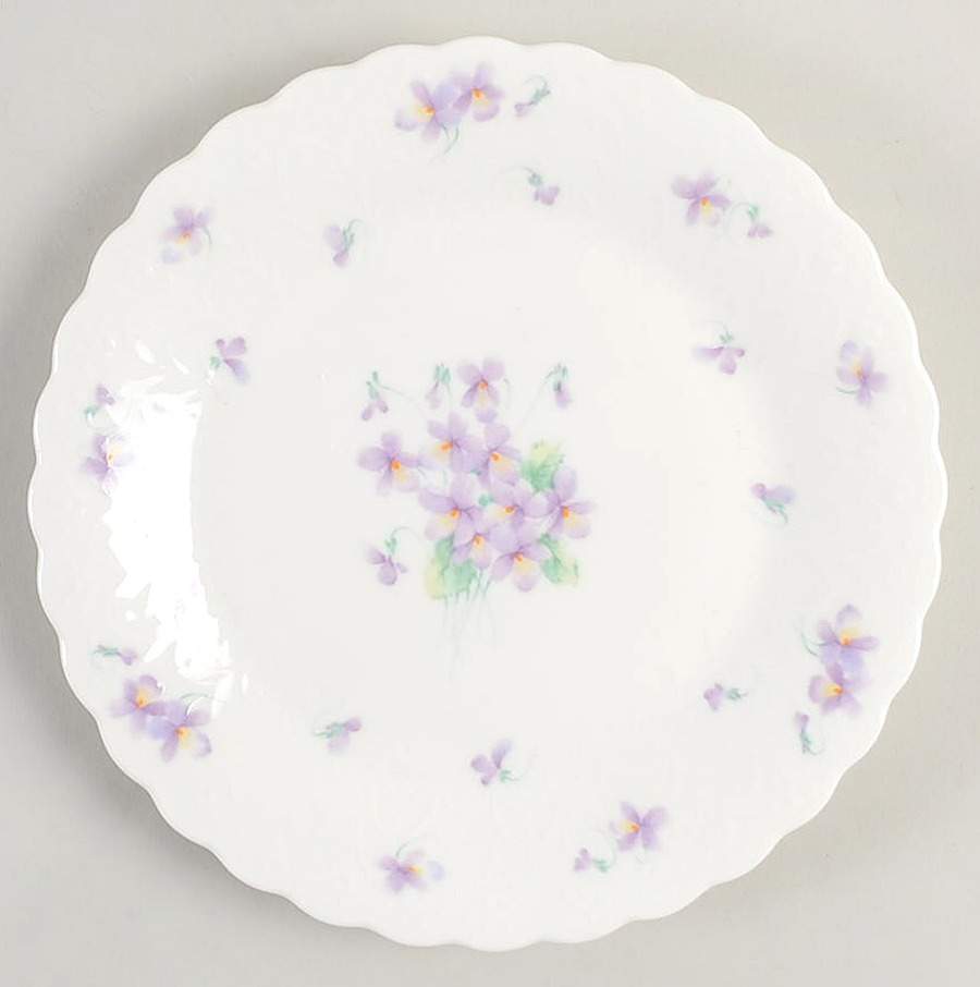 Blue Violets Bread & Butter Plate by Mikasa-1