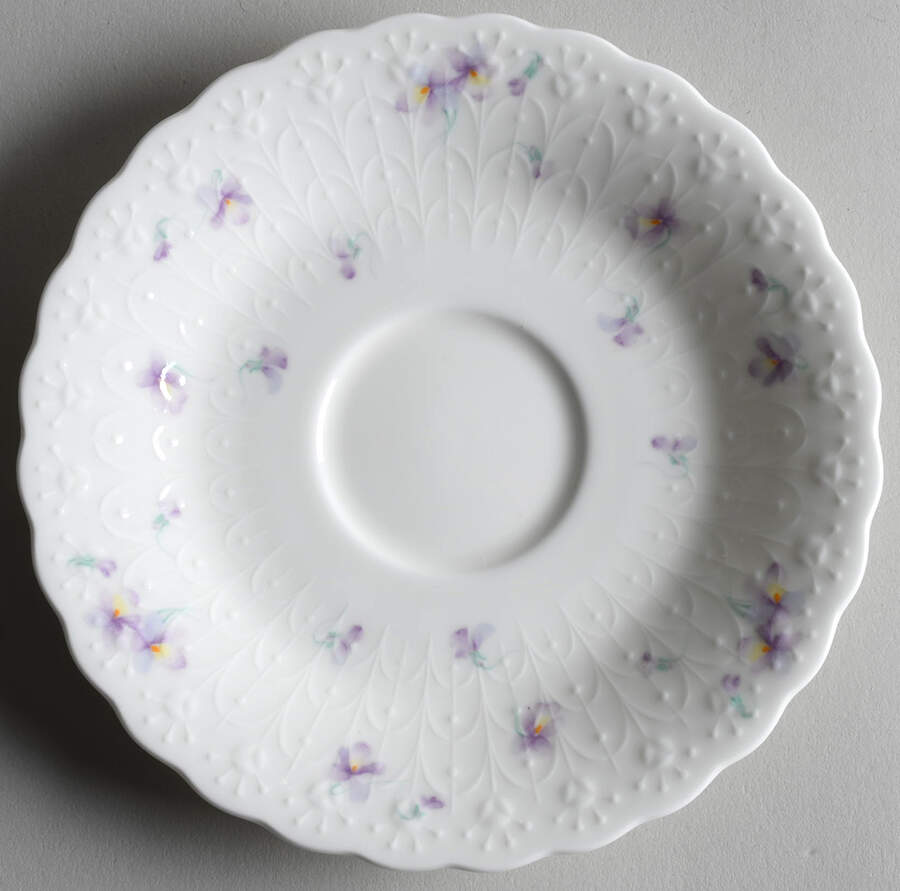 Blue Violets Saucer for Cream Soup Bowl by Mikasa-1