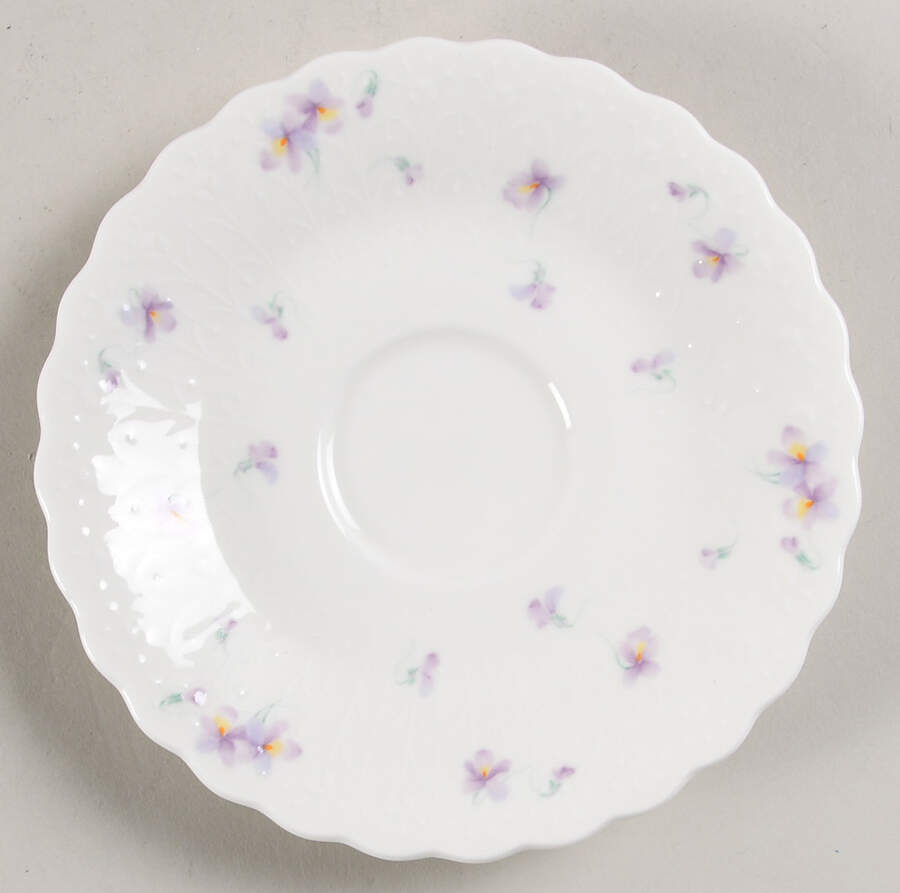 Blue Violets Saucer by Mikasa-1