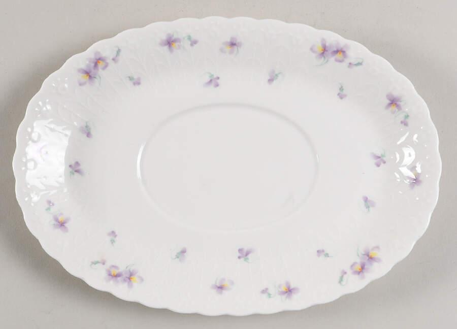 Blue Violets Underplate for Gravy Boat by Mikasa-1