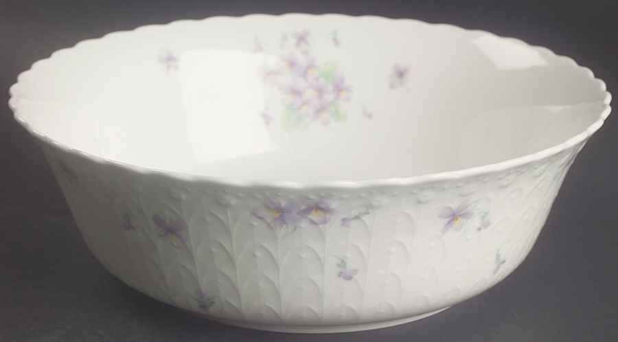 Blue Violets 8" Round Vegetable Bowl by Mikasa-1