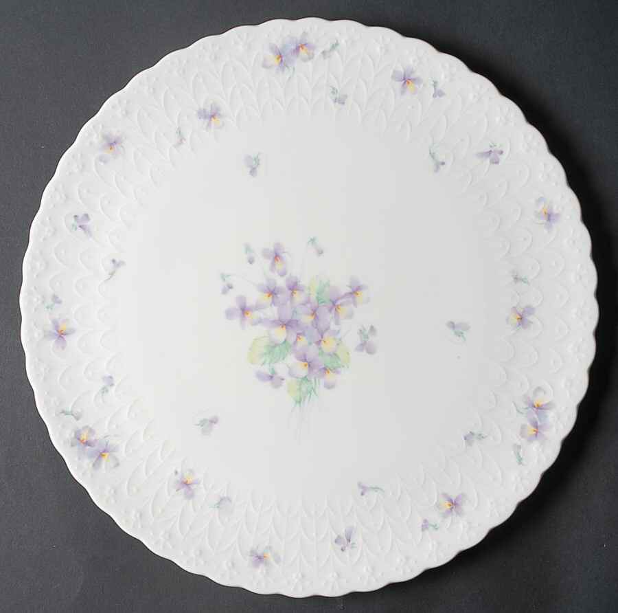 Blue Violets Cake Plate by Mikasa-1