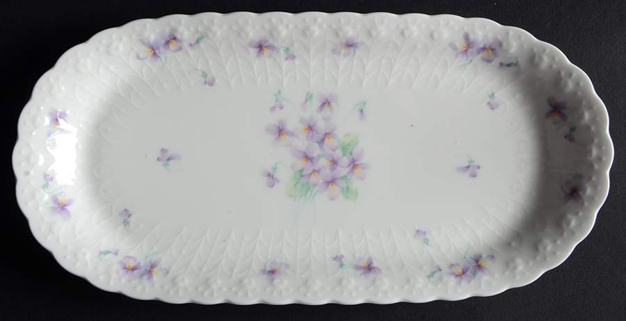Blue Violets Butter Tray by Mikasa-1