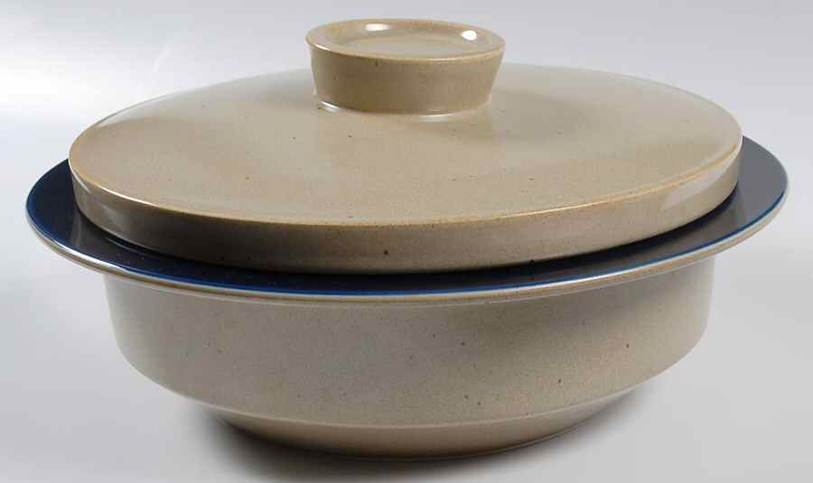 Blue Water 3 Quart Round Covered Casserole by Mikasa-1