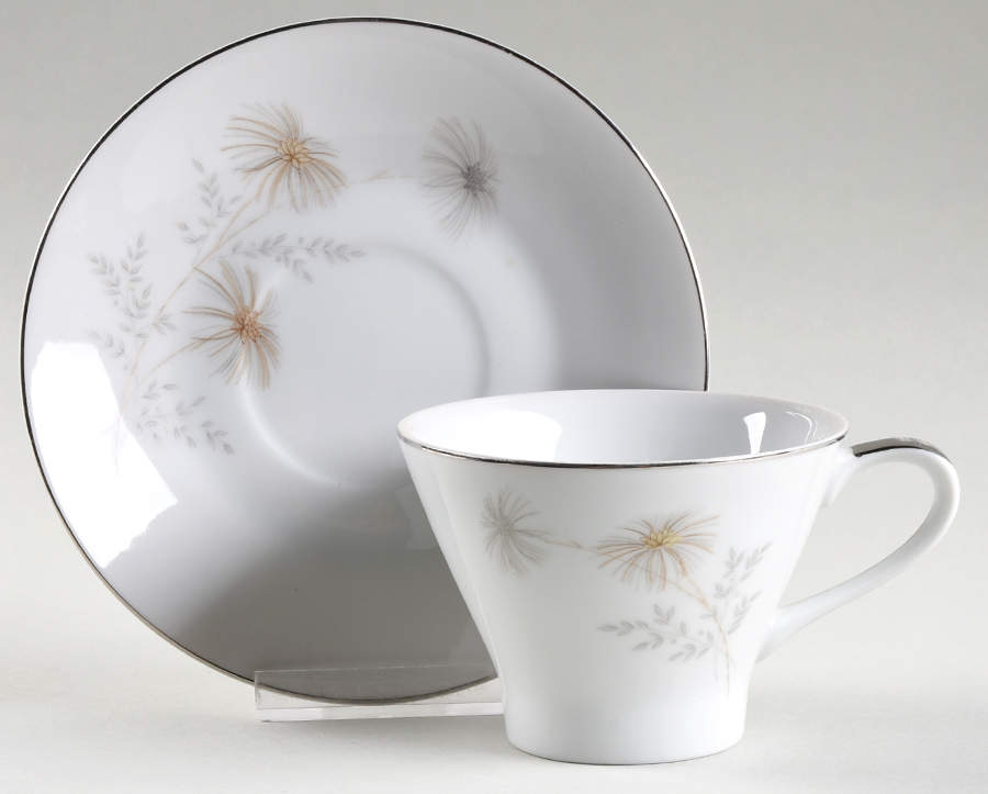 Bon Air Flat Cup & Saucer Set by Mikasa-1