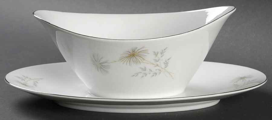 Bon Air Gravy Boat with Attached Underplate by Mikasa-1