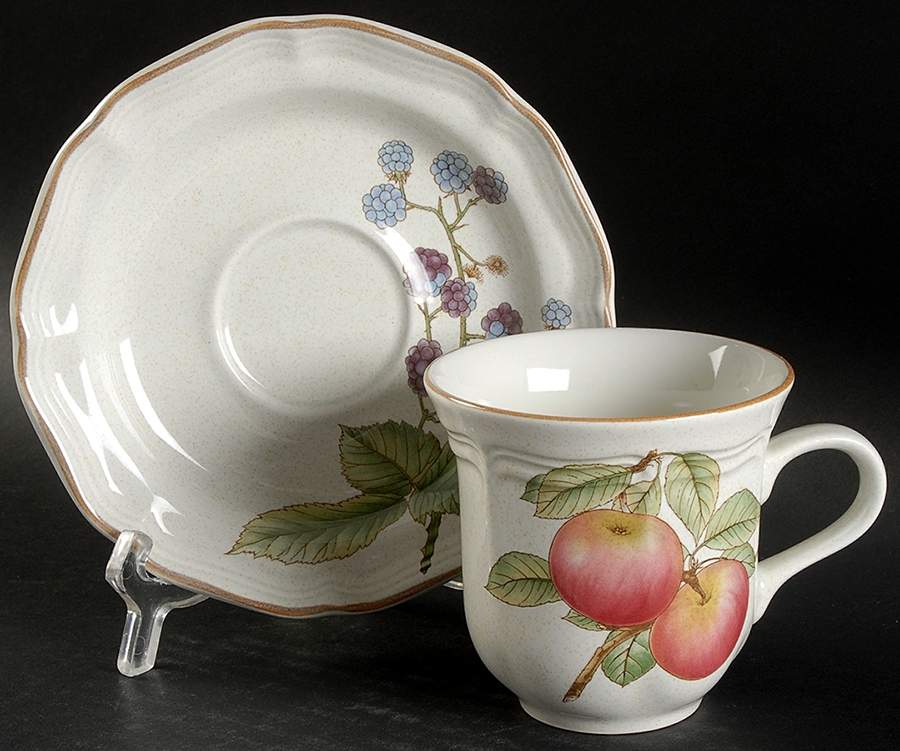 Bon Apetit Flat Cup & Saucer Set by Mikasa-1