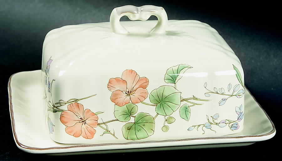 Botanical Bouquet Square Covered Butter by Mikasa-1