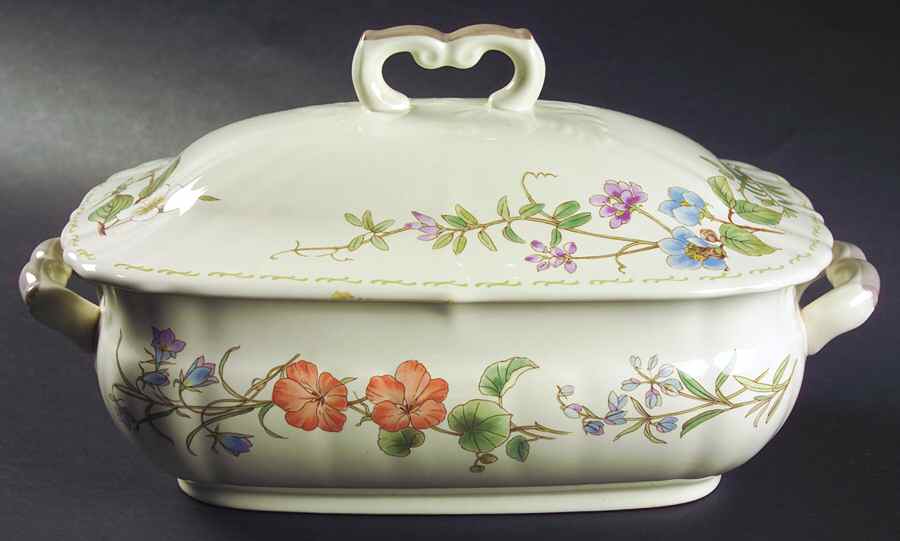 Botanical Bouquet Rectangular Covered Vegetable by Mikasa-1