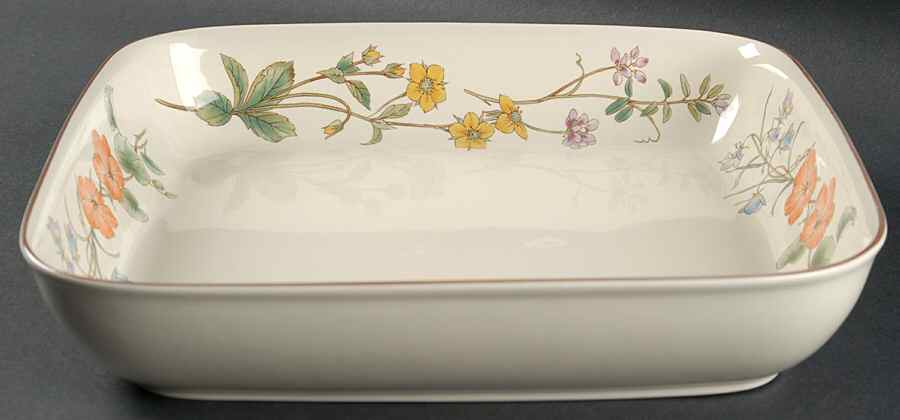 Botanical Bouquet 10" Square Baker by Mikasa-1