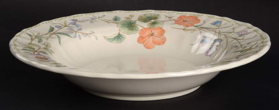 Botanical Bouquet Large Rim Soup Bowl by Mikasa-1