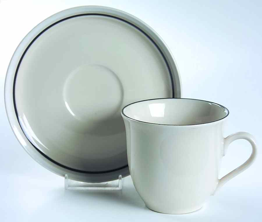 Boston Cream Flat Cup & Saucer Set by Mikasa-1