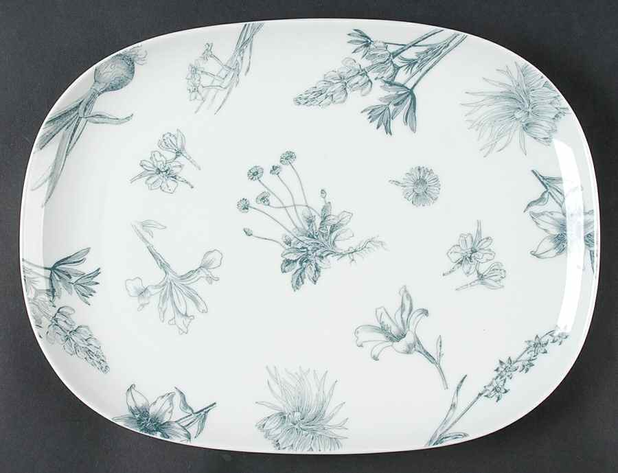 Botanique 13" Oval Serving Platter by Mikasa-1
