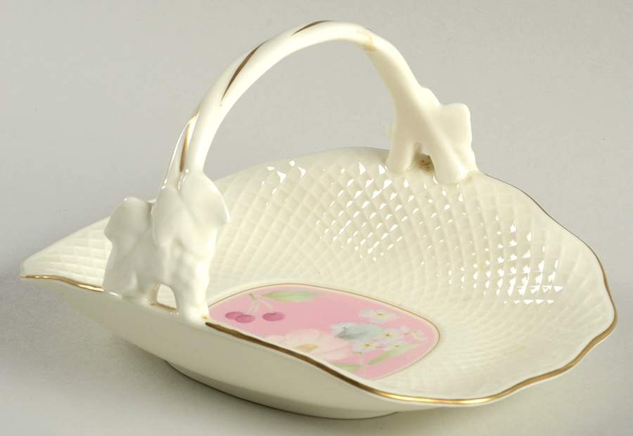 Botanica Pink Small Basket by Mikasa-1