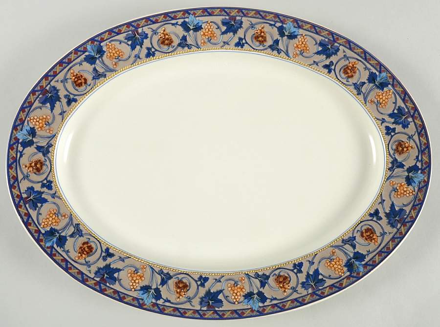 Bordeaux 15" Oval Serving Platter by Mikasa-1