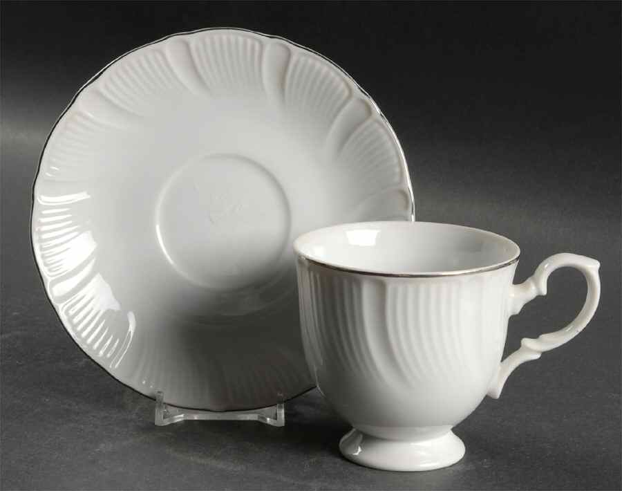 Borghese Footed Cup & Saucer Set by Mikasa-1