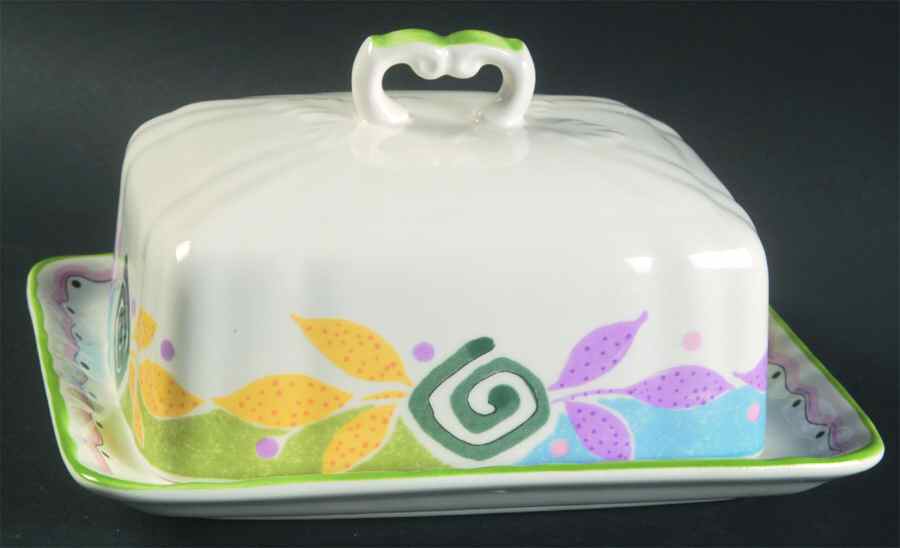Botanica Square Covered Butter by Mikasa-1