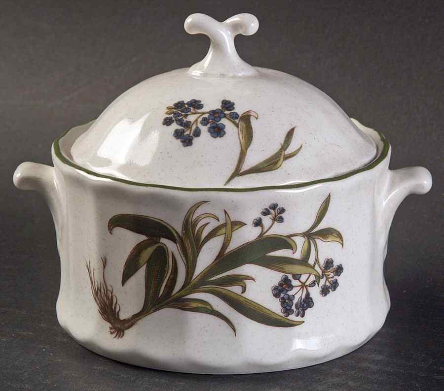 Botany Sugar Bowl & Lid by Mikasa-1