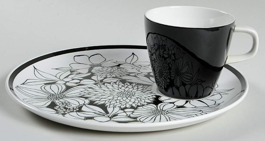 Bouquet Snack Plate & Cup Set by Mikasa-1