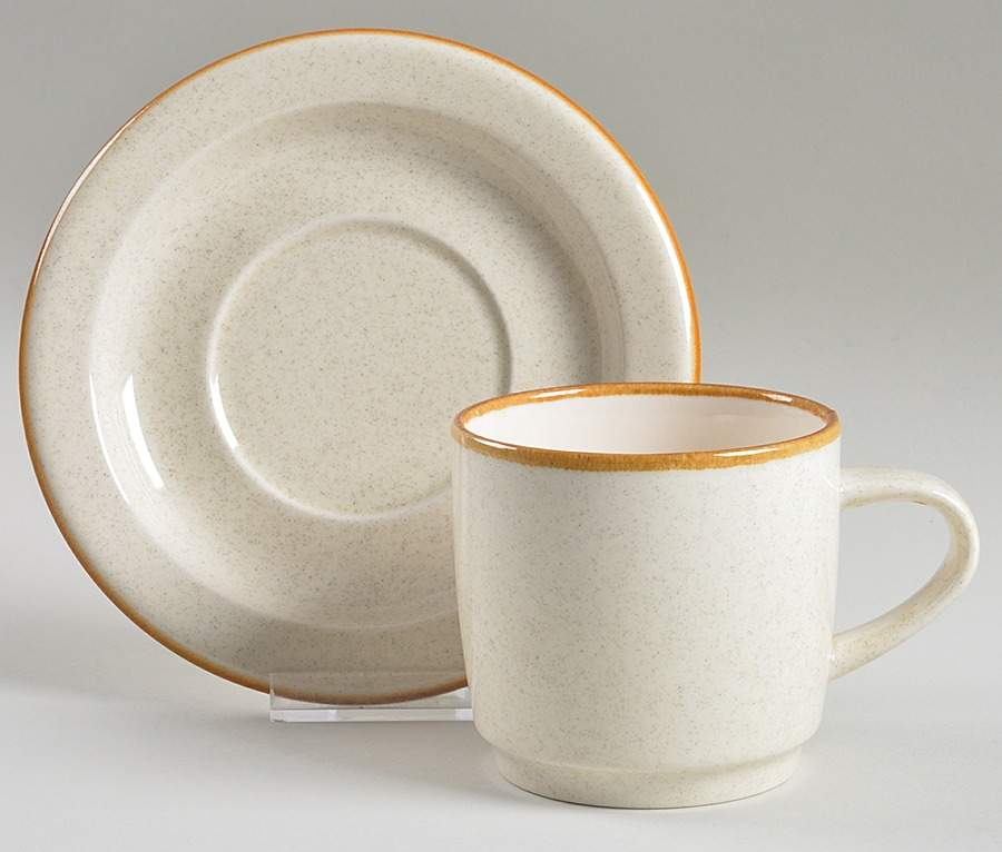 Boutique Flat Cup & Saucer Set by Mikasa-1